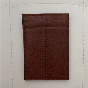 Cole Haan Chestnut Brown Leather Wallet w/ Clip